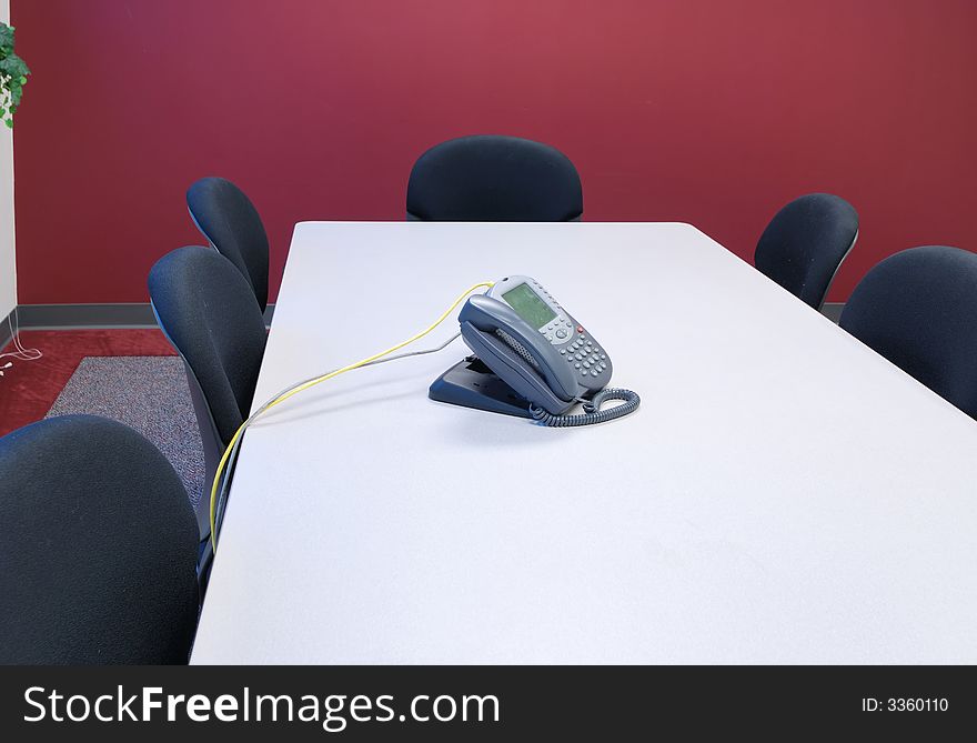 Empty small conference Room at a corporation. Empty small conference Room at a corporation