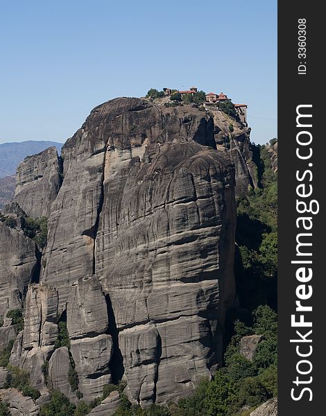 The great Meteora monastery Greece. The great Meteora monastery Greece