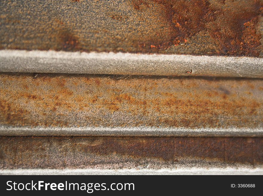 A rust texture with lines and depth of field. A rust texture with lines and depth of field.