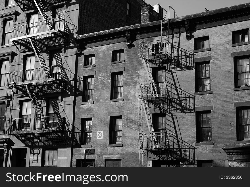 Apartment building in new york. Apartment building in new york