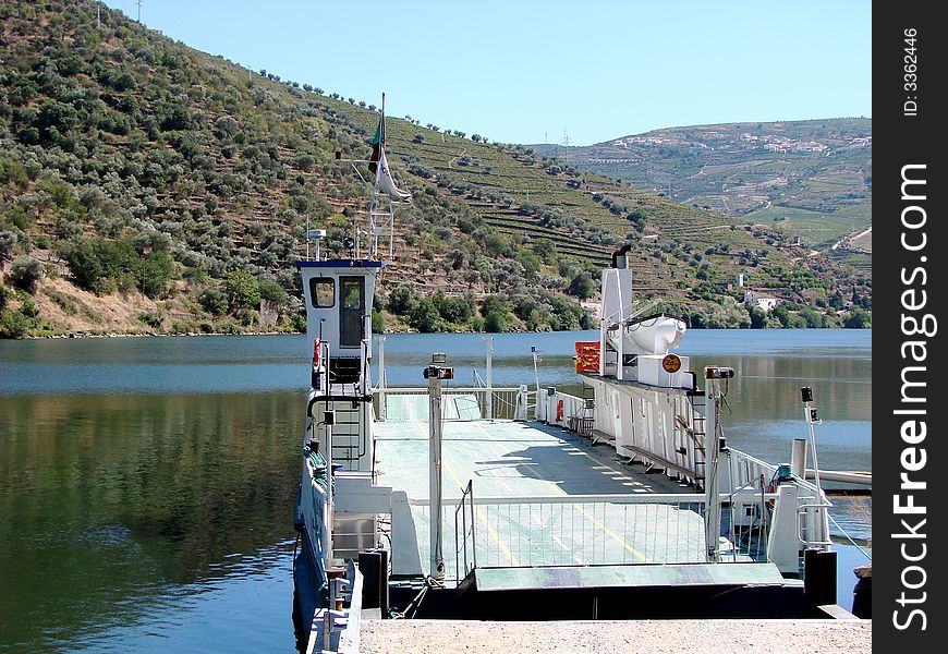 Ferryboat on the river Douro