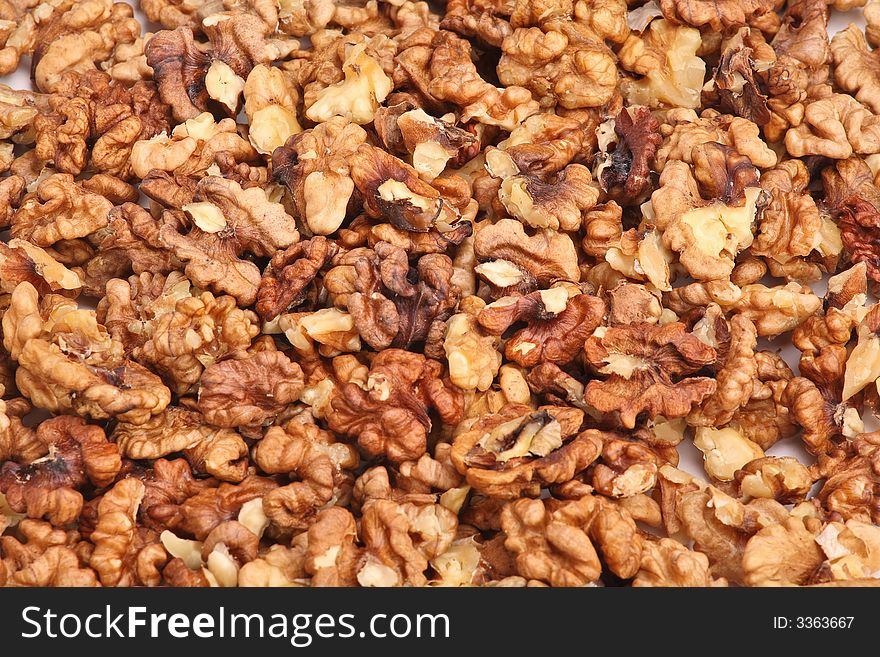 Walnuts background - healthy diet food