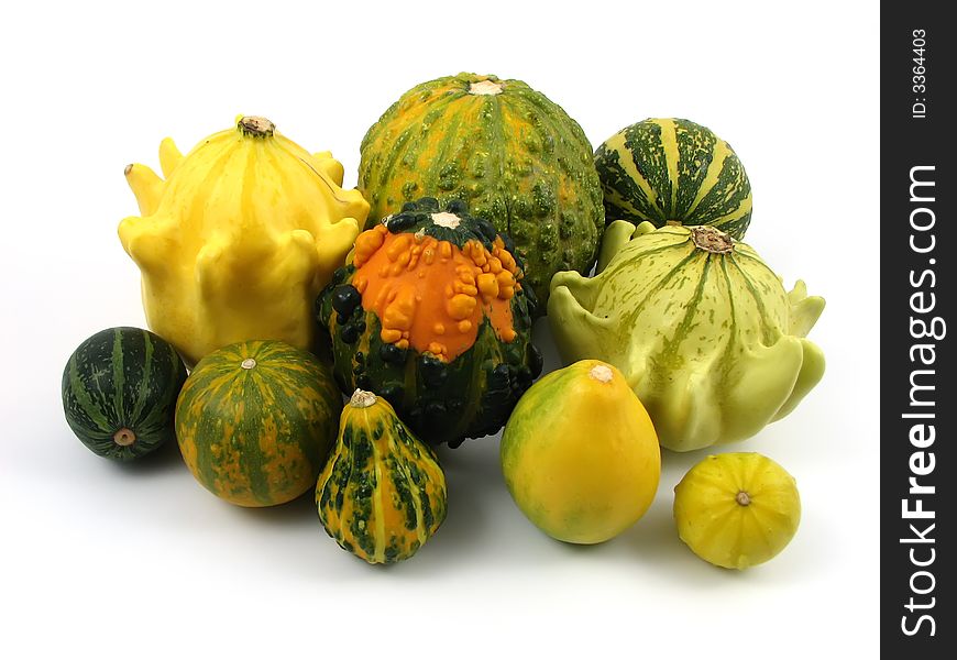 Pumpkin at decoration and compositions of vegetables. Pumpkin at decoration and compositions of vegetables