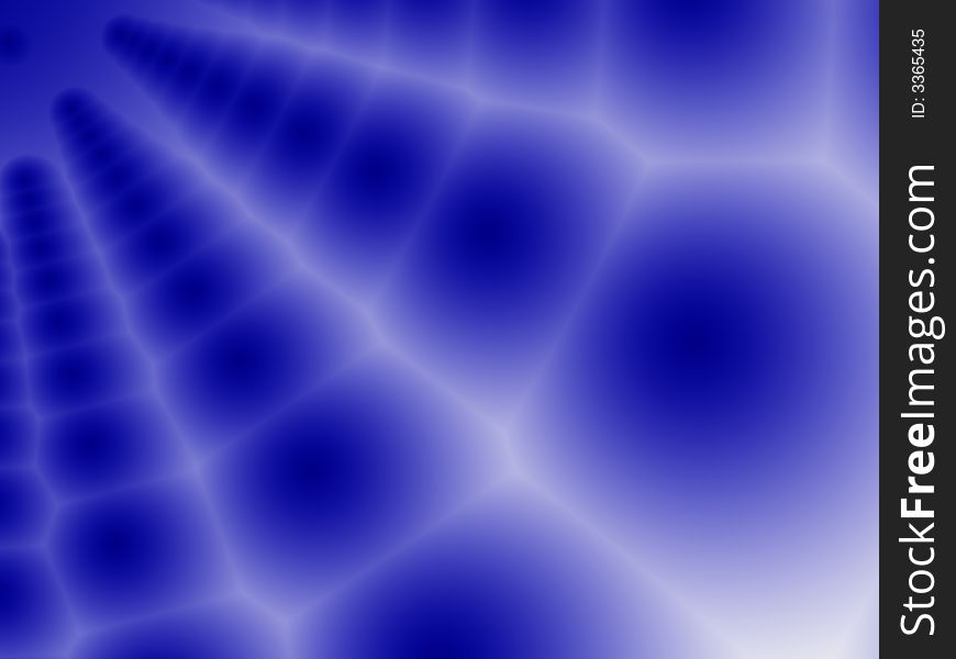 Generated fractal graphic - Blue web
