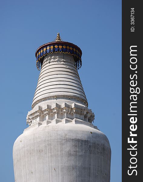 This is a tower in temple of buddhism. This is a tower in temple of buddhism.