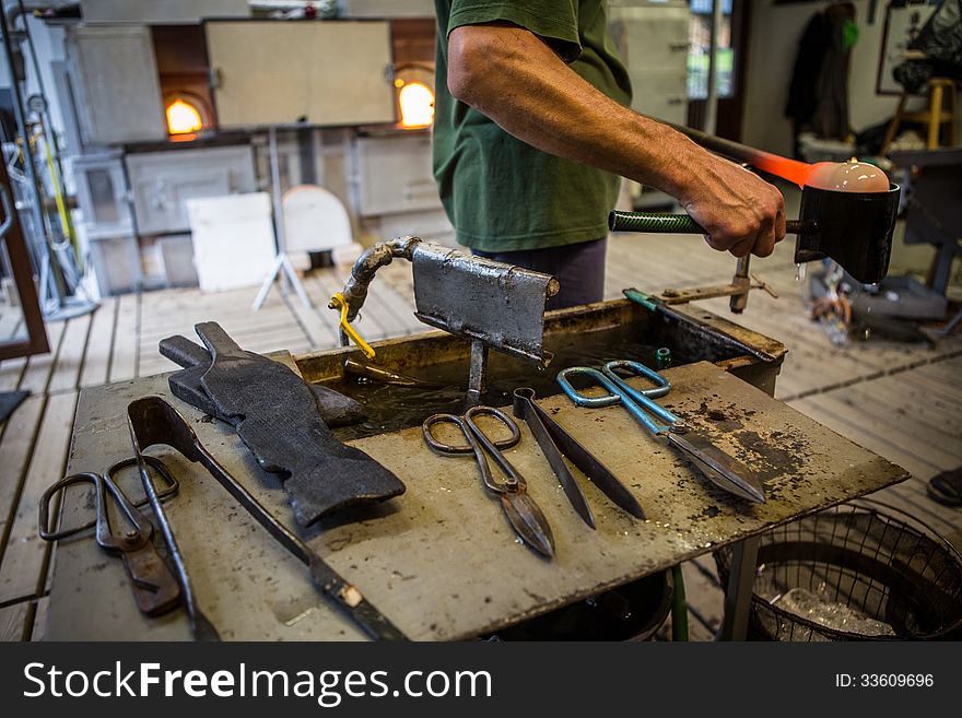 Pliers in the workshop