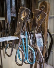 Pliers In The Workshop Stock Photography