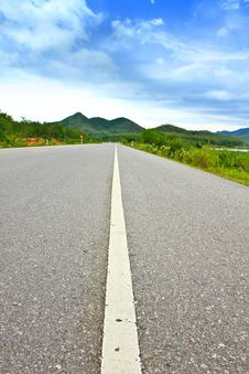 View Of Asphalt Road Stock Photography View Of Asphalt Road Stock Photography