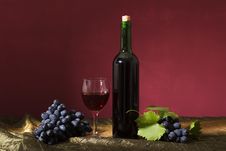 Grapes And Wine Royalty Free Stock Photo
