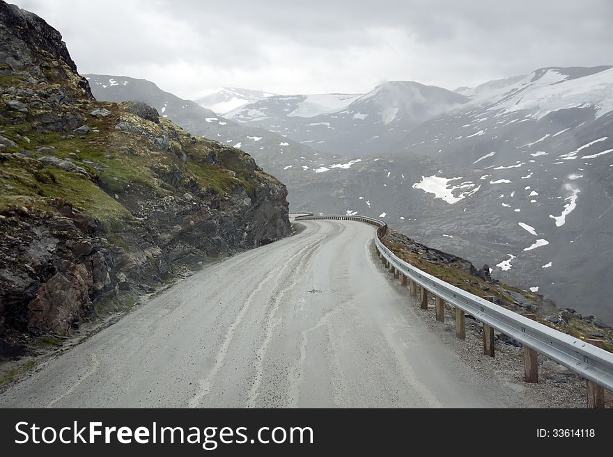 Norway. Serpentine Mountain Highways
