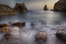 Rocks In Ocean Stock Photography Rocks In Ocean Stock Photography