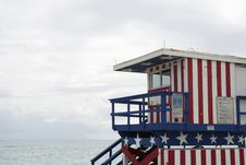 Lifeguard Station, Miami Beach Royalty Free Stock Image Lifeguard Station, Miami Beach Royalty Free Stock Image