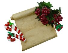Christmas Letter 3 Royalty Free Stock Image