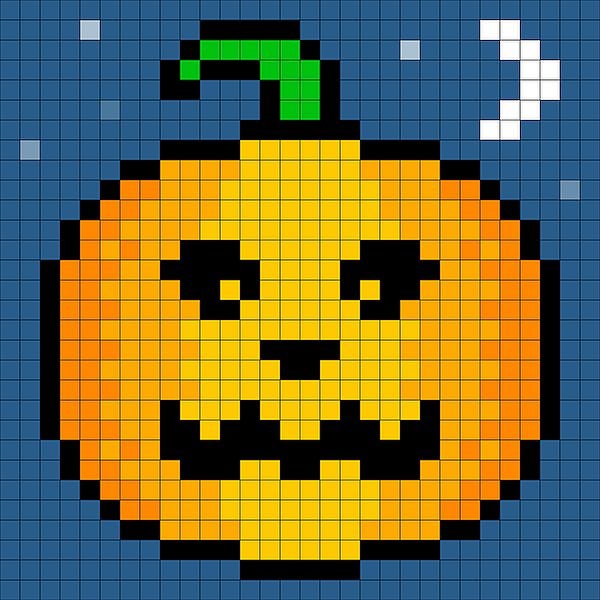 8-bit Pixel Art Halloween Pumpkin - Free Stock Images & Photos ...