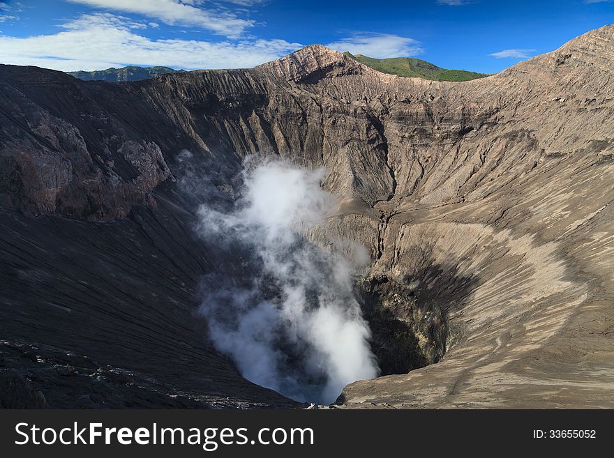 Creater of Bromo vocalno, East Java, Indonesia