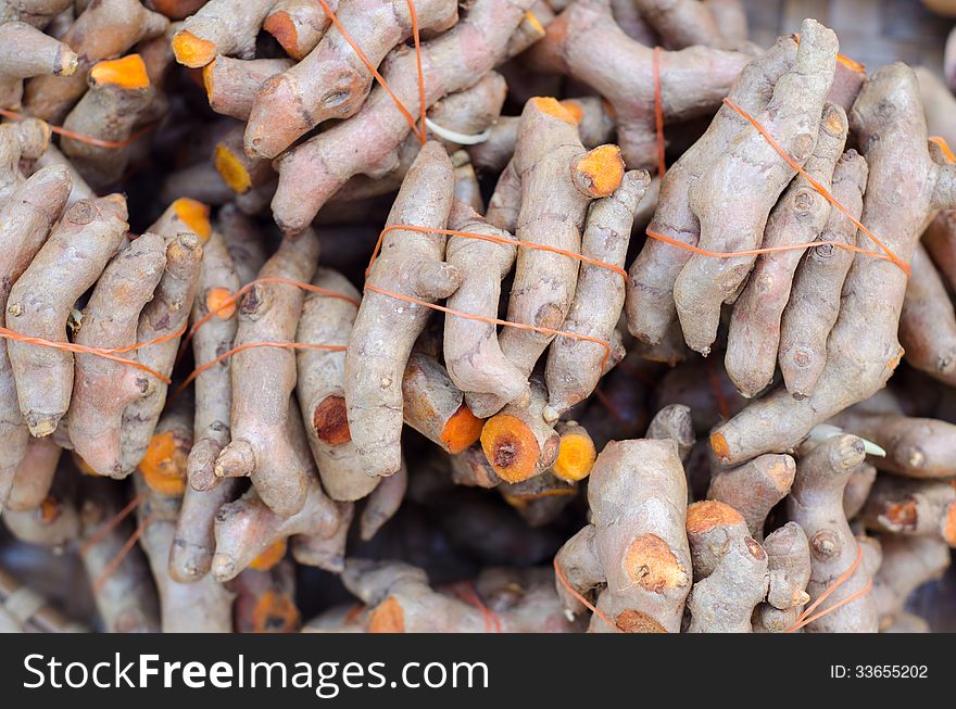 Turmeric in local market, Thailand