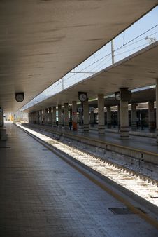 Emtpy Train Station In Italy Stock Photography Emtpy Train Station In Italy Stock Photography