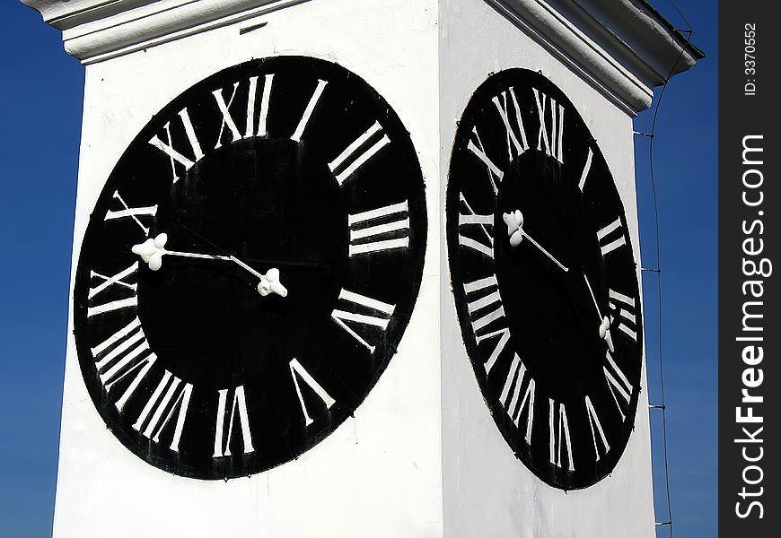 Clock tower in Novi Sad, Serbia