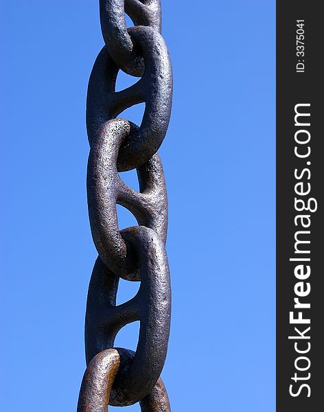 Ship's anchor chain used in a very creative way at the Yokohama's Harbor in Japan. Ship's anchor chain used in a very creative way at the Yokohama's Harbor in Japan