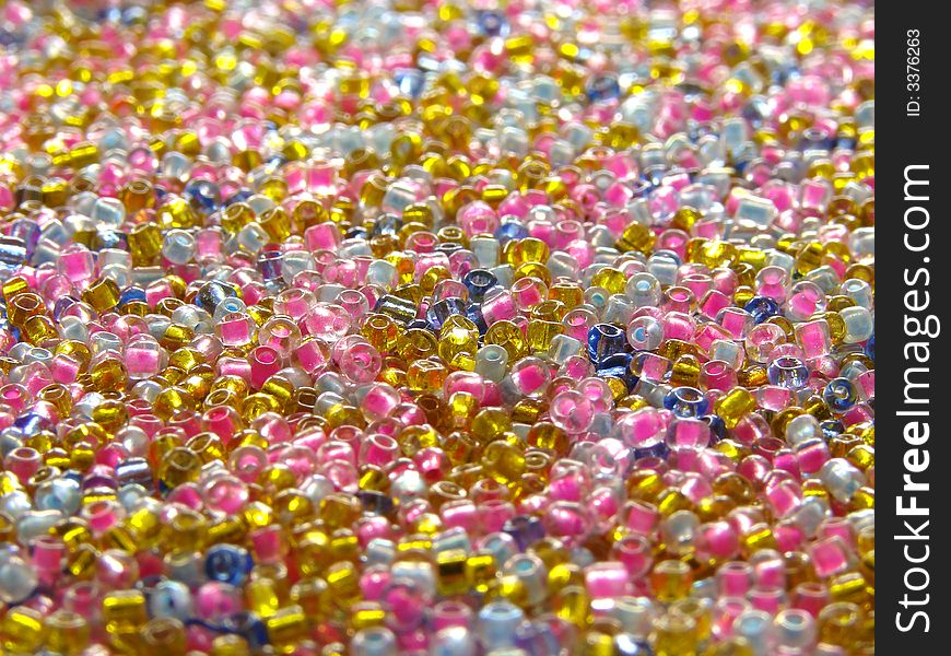 Scattered colorful beads as abstract background. Scattered colorful beads as abstract background