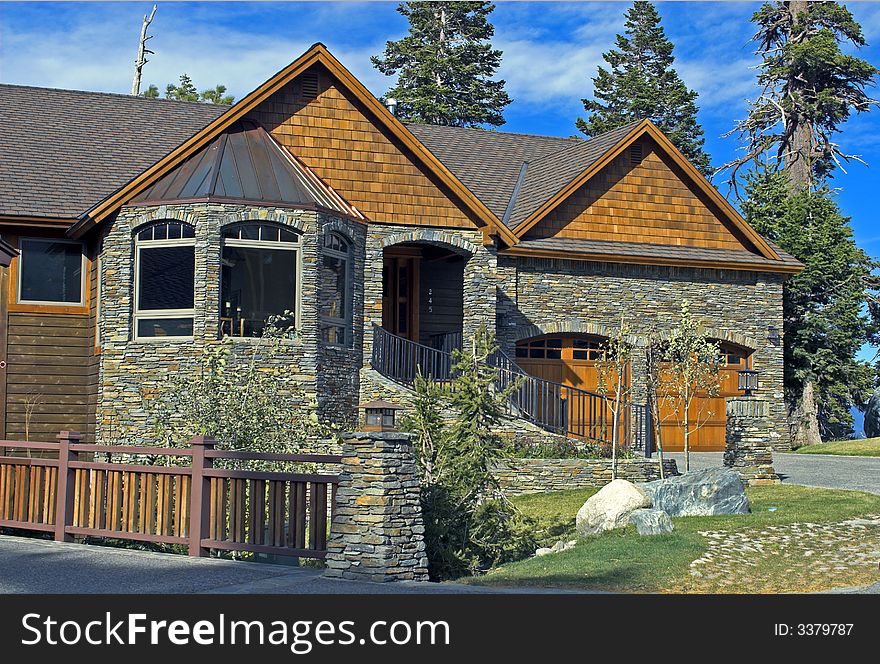 Luxury vacation home in mountain resort town