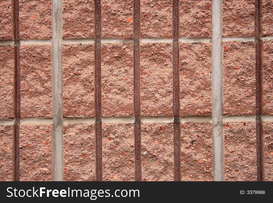 Abstract Striped Red Brick