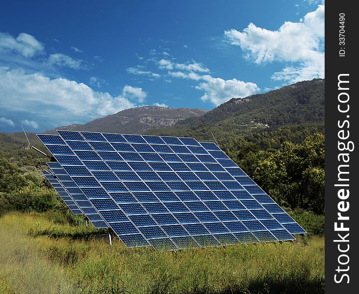 Solar Energy Panel Collectors Countryside