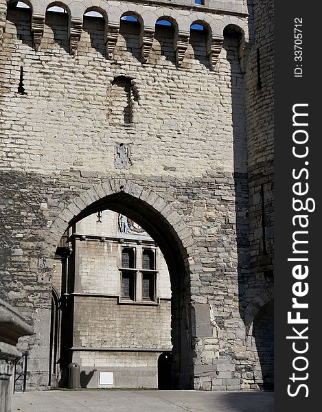 Gate of a fortification in Antwerp