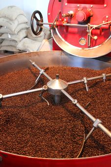 Roasting Coffee Beans Royalty Free Stock Image Roasting Coffee Beans Royalty Free Stock Image