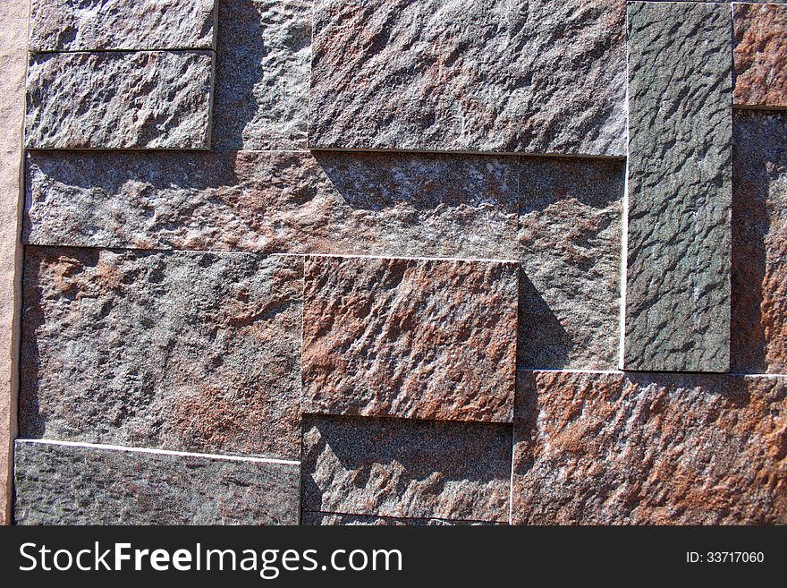 A detailed view of modern brick wall textured. A detailed view of modern brick wall textured