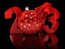 Christmas Ball 2013 &x28;clipping Path Included&x29; Stock Images Christmas Ball 2013 &x28;clipping Path Included&x29; Stock Images
