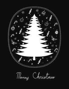 Marry Christmas Greeting Card Royalty Free Stock Photography Marry Christmas Greeting Card Royalty Free Stock Photography