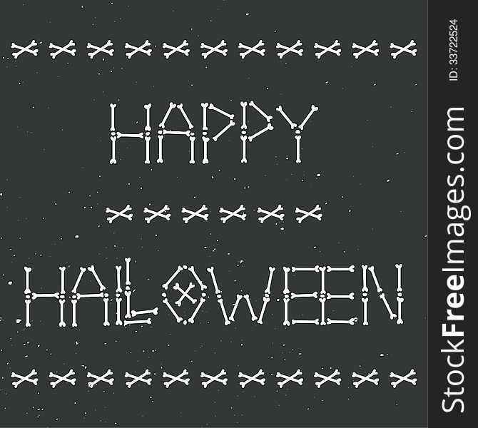 Happy Halloween Skeleton Greeting Card