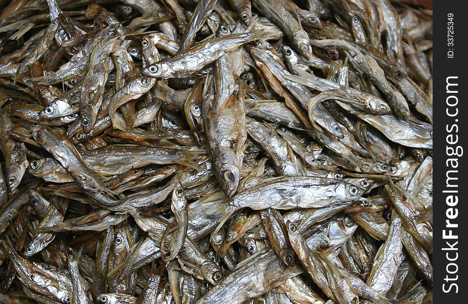 Fresh fish from the Mekong river in Asia