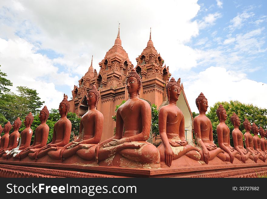 A modern temple with a most unusual reclining Buddha, located on top of mount Angkharn, an extinct volcano, 19 km west of Phanom Rung, Buriram. A modern temple with a most unusual reclining Buddha, located on top of mount Angkharn, an extinct volcano, 19 km west of Phanom Rung, Buriram.