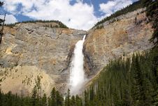 Waterfall. Takakkaw Falls, Canada Stock Photos Waterfall. Takakkaw Falls, Canada Stock Photos