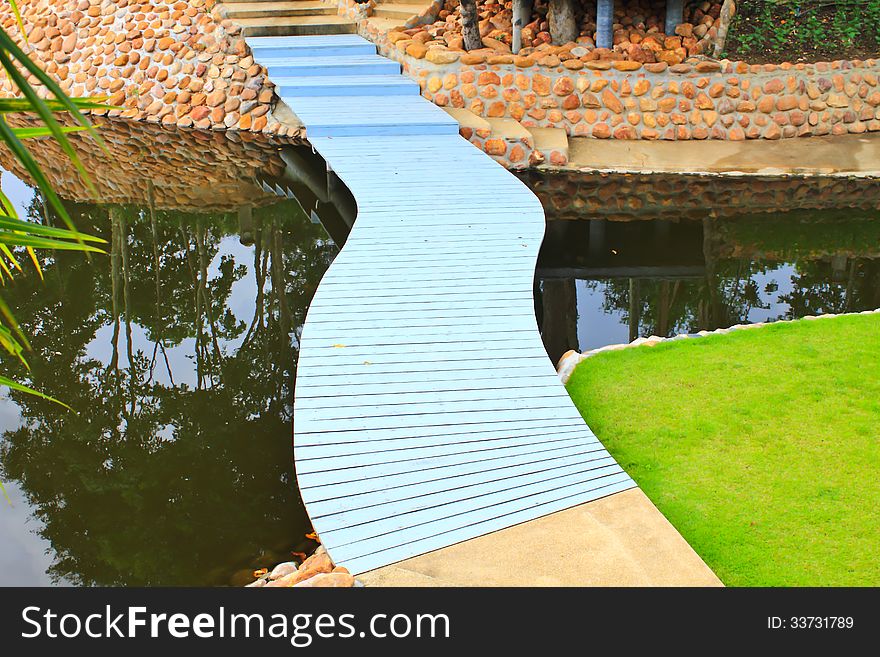 Colorful Walk way bridge