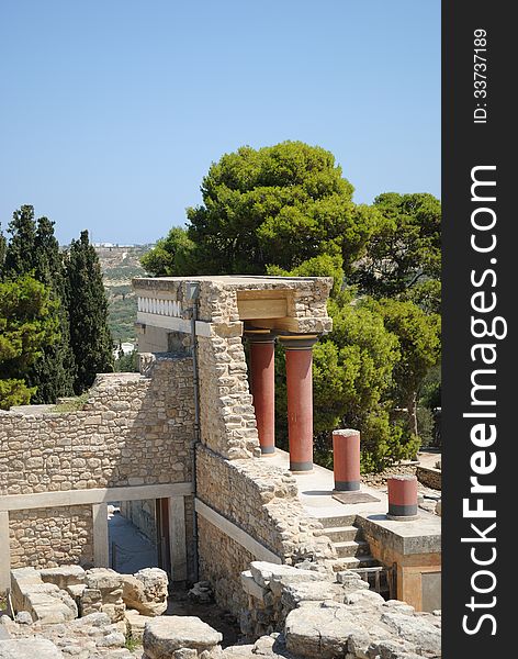 Mythological landscape in island of Crete