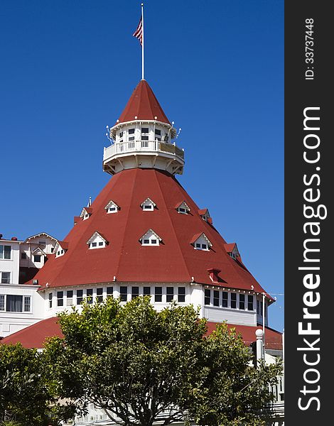 Hotel Del Coronado on Coronado Island in San Diego, California, USA. Hotel Del Coronado on Coronado Island in San Diego, California, USA