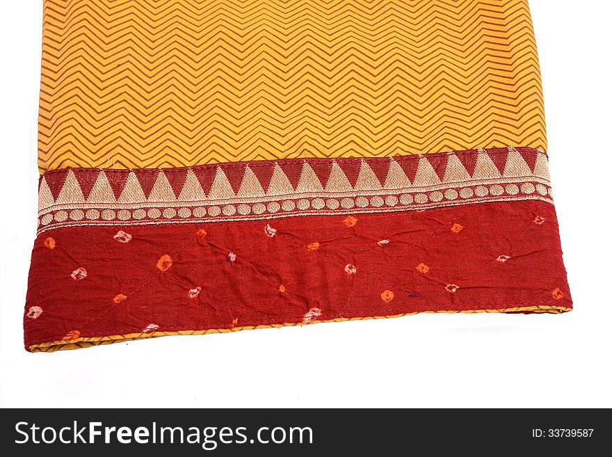 Colorful Indian Asian Sari Fabric