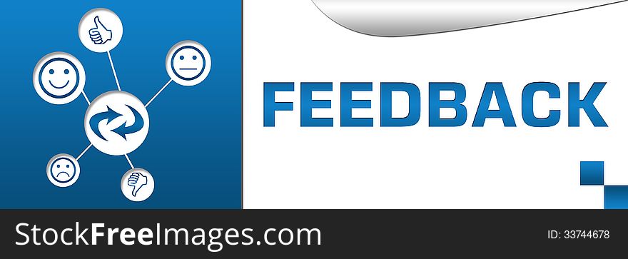Feedback Banner With Icons Web