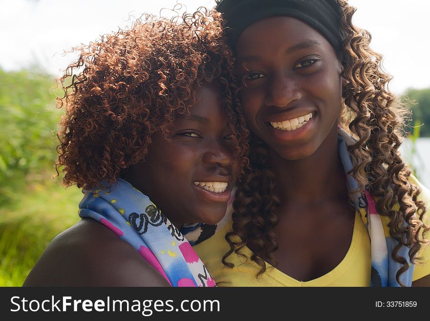 Portrait Of 2 Black Sisters