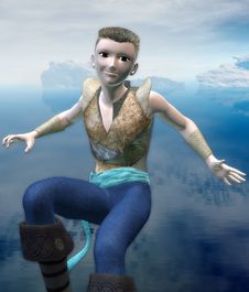 Fantasy Island Warrior Royalty Free Stock Photos Fantasy Island Warrior Royalty Free Stock Photos