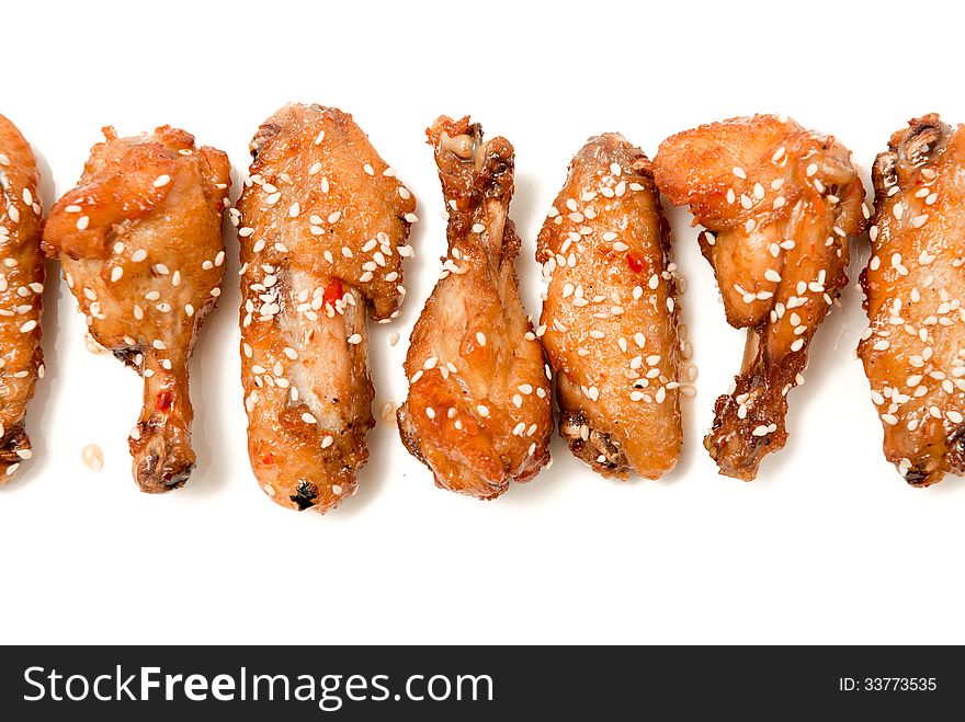 Set Of Fried Chicken Legs