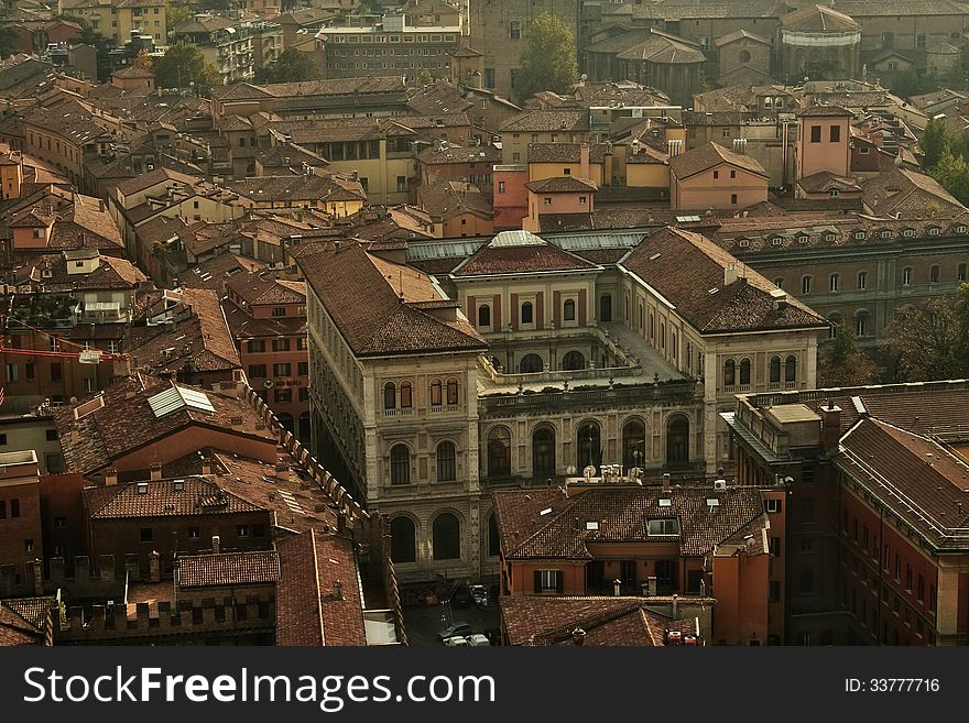 View of of the city. Bologna, Italy