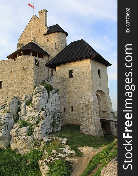 Bobolice Castle Ruins Poland.