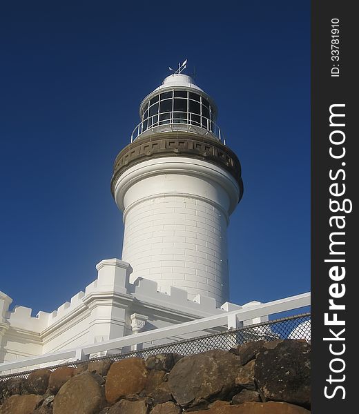 White light house structure isolated.