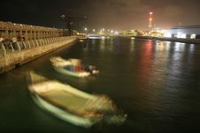 Jetty By Night; Tel Aviv Royalty Free Stock Image Jetty By Night; Tel Aviv Royalty Free Stock Image