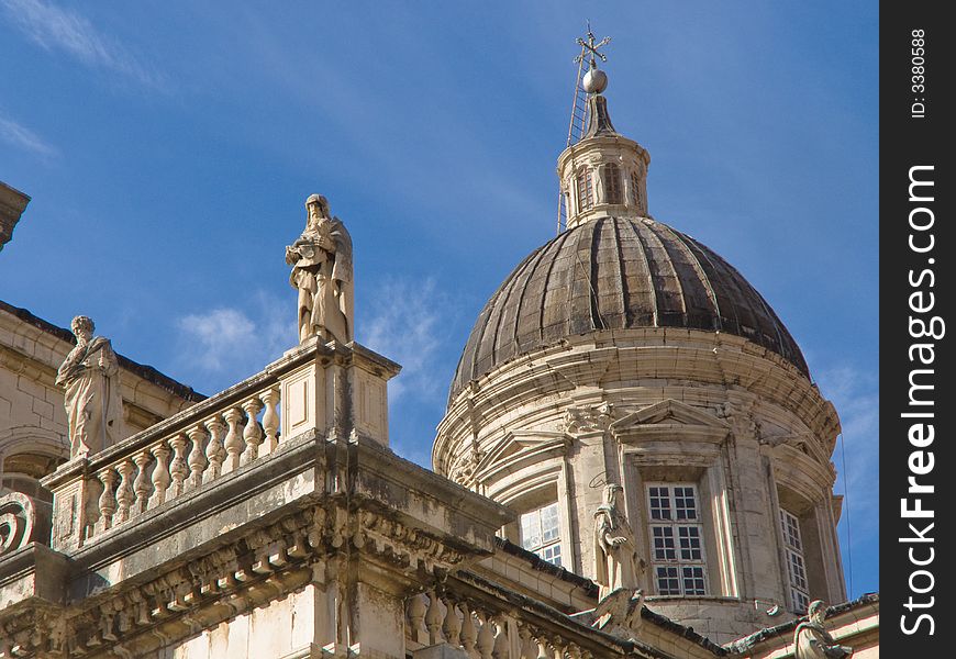 Dubrovnik Cathedral in Old Town - Dubrovnik. Dubrovnik Cathedral in Old Town - Dubrovnik.