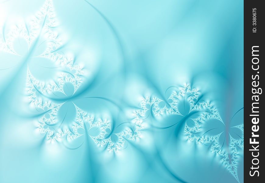 Abstract ice flowers. Winter background